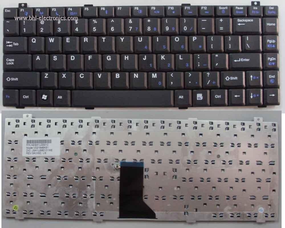 Laptop keyboard for Gateway M-1626 86-key