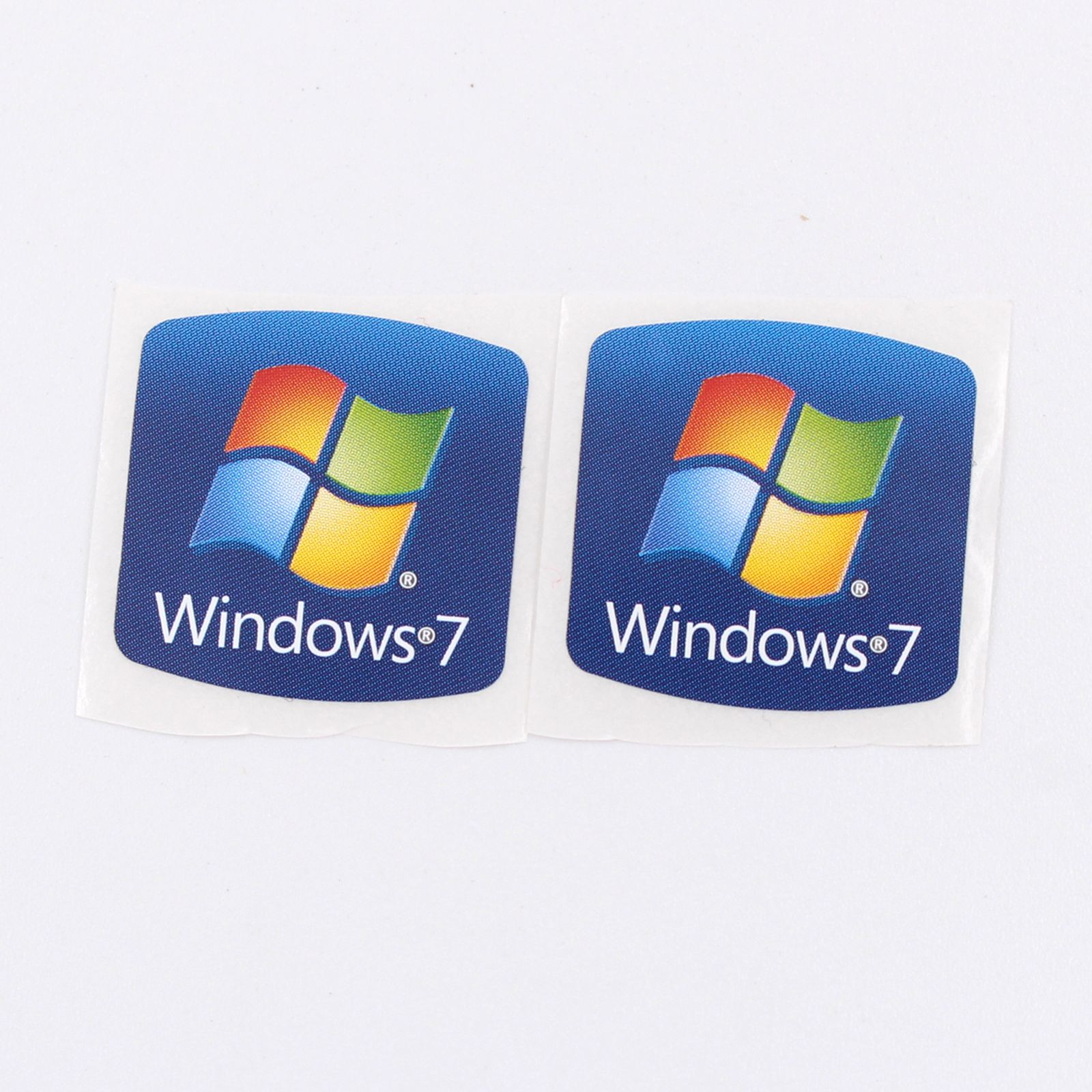 5x Aufkleber Windows 7 win7 Sticker 20 x 20mm blau Neu 